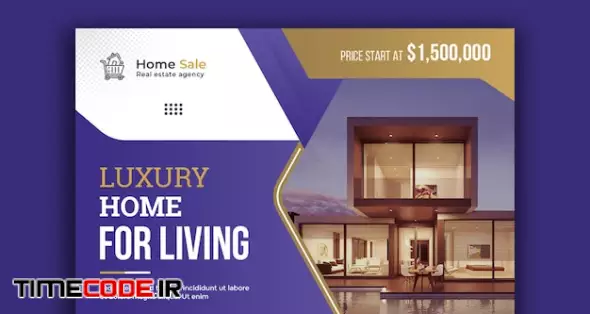 Luxury Real Estate Social Media Post And Web Banner Template 