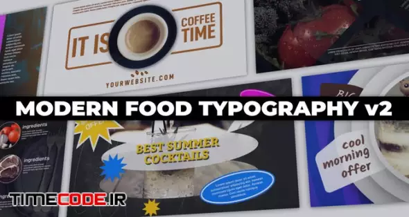 Modern Food Typography V2