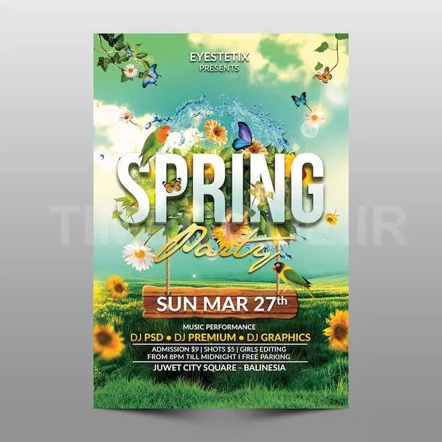 Spring Party Flyer 
