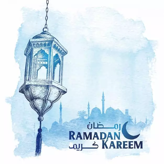 دانلود وکتور کارت تبریک ماه رمضان