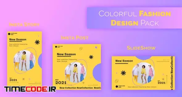 Colourful Fashion Design Template Pack