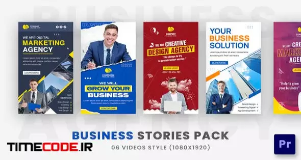 Corporate Business Company Promo Stories For Premiere Pro