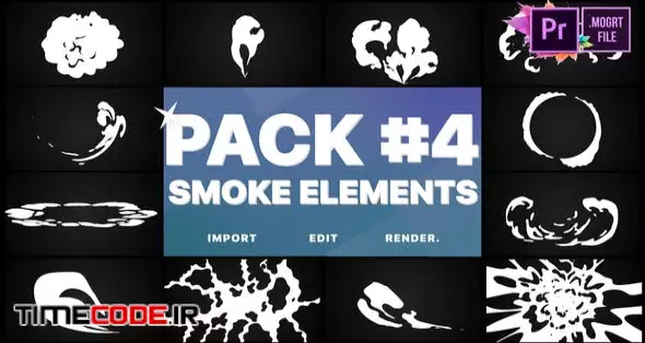 Smoke Elements Pack 04 | Premiere Pro MOGRT