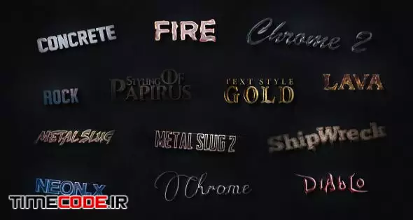 3D Text Styles Cinematic Trailer ToolKit