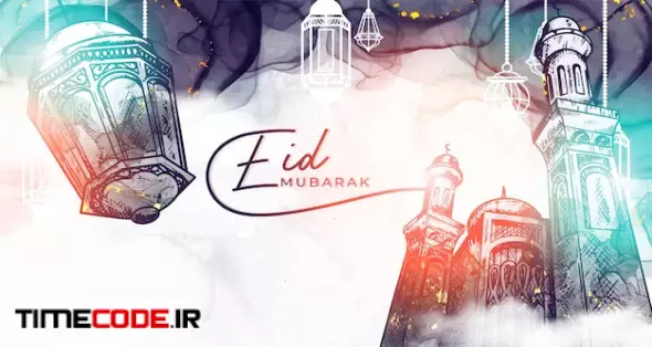 Hand Drawn Eid Mubarak Illustration 