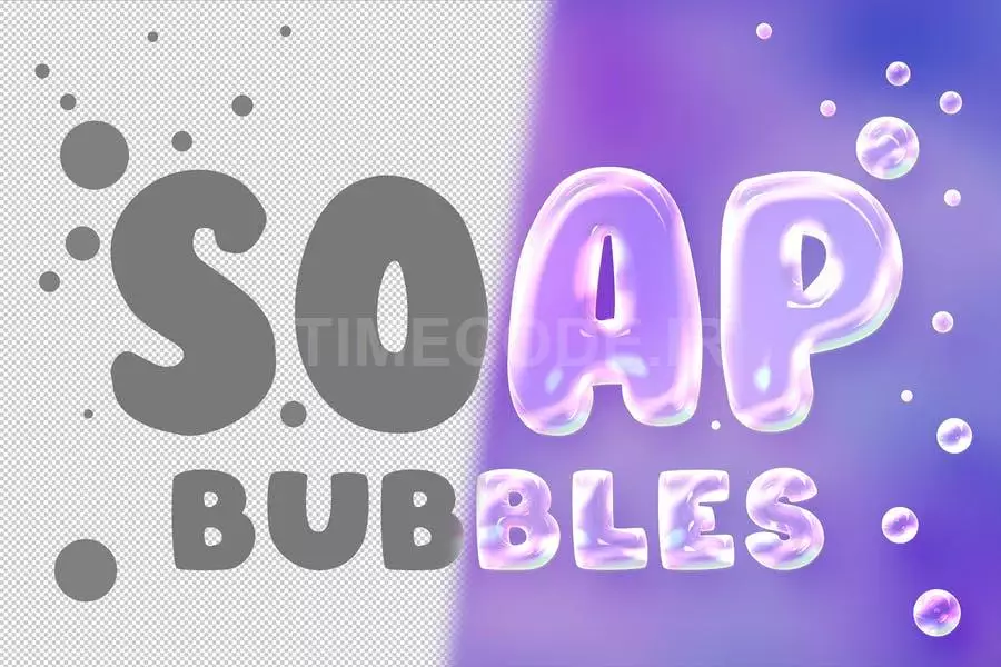 Soap Bubbles Text And Logo Effect