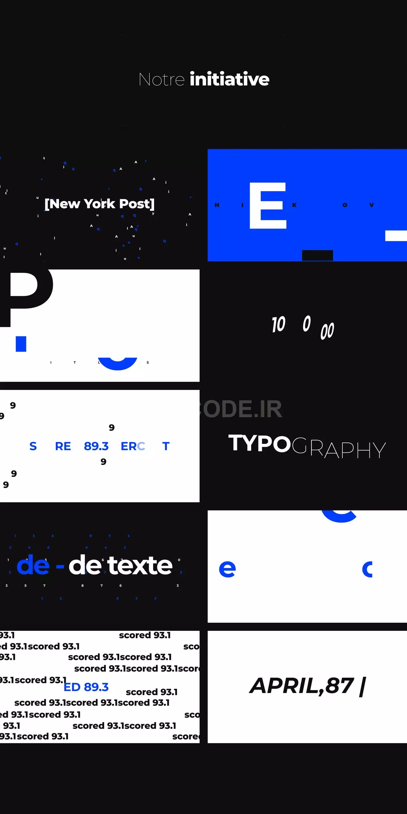 Instagram Typography Titles
