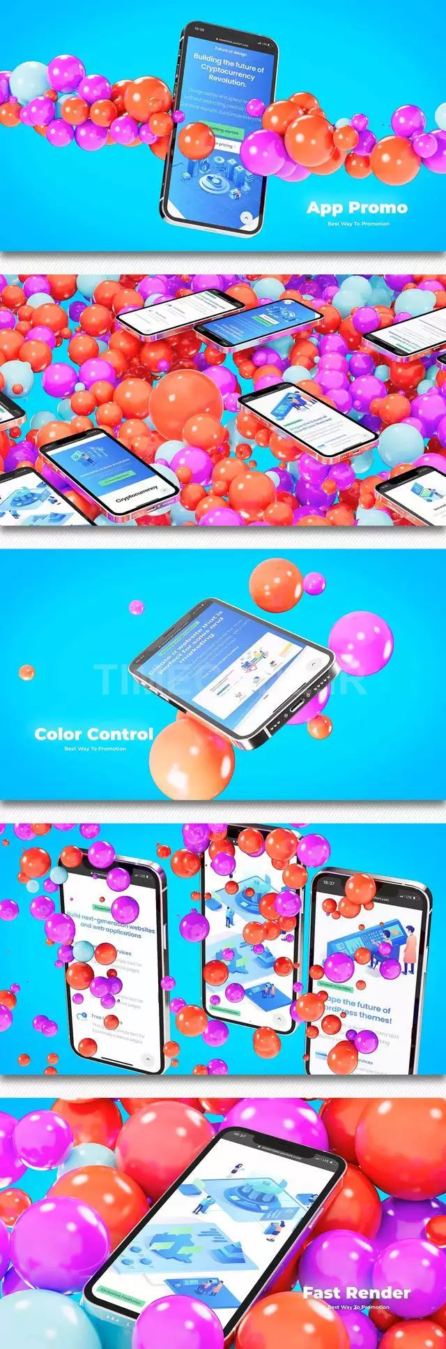 App Promo With Color Balls