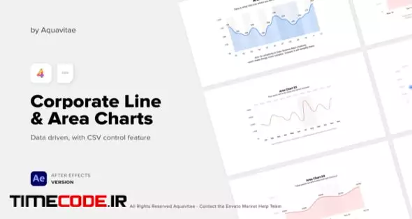 CSV Driven Corporate Area & Line Charts