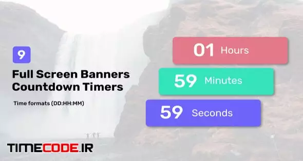 Full Screen Banners Countdown Timers