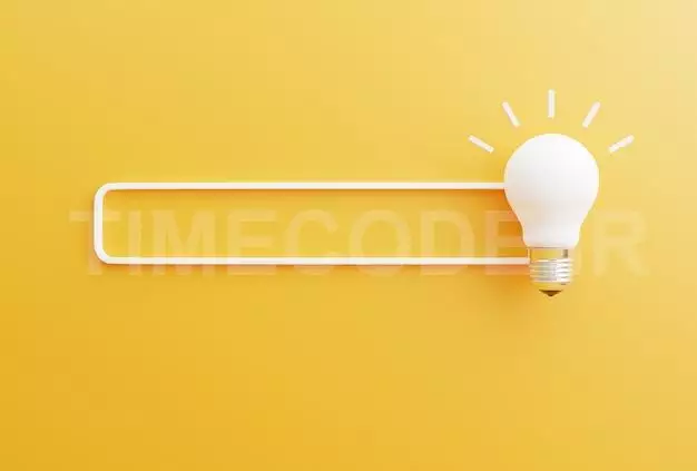 Search Ideas Or Saving Energy Concepts With Light Bulb Symbol On A Yellow Background 