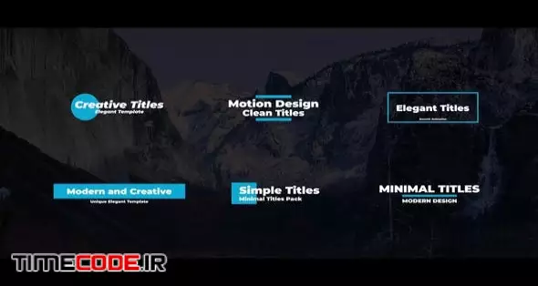 Clean Titles For After Effects