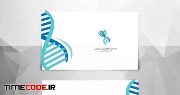 Blue And White Dna Business Card
