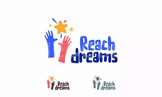 Reaching Star Fun Logo Online Learning Logo Designs Vector Kids Dream Logo Reach Dreams Logo