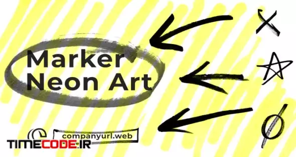 Marker Neon Art Opener Intro