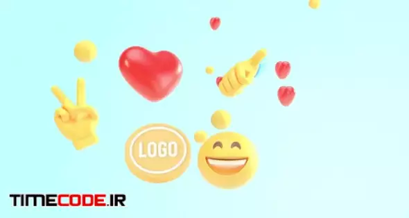 3D Colorful Emoji Logo