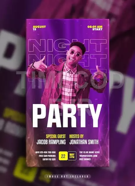 Club Party Flyer Social Media And Instagram Story Template Design
