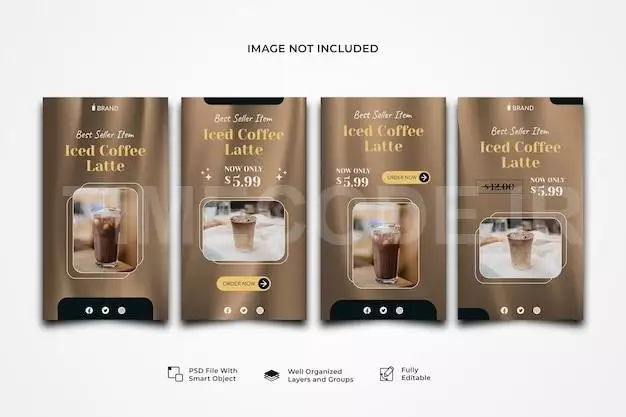 Coffee Sale Social Media Instagram Story Template Collection