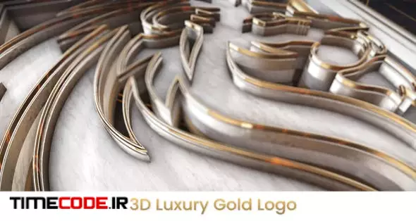 3D Luxury Gold Logo Intro