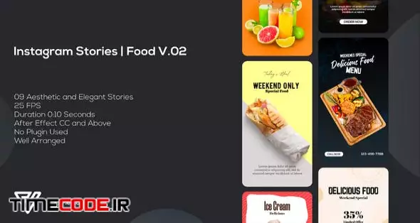 Instagram Stories | Food Promo V.02 | Suite 26