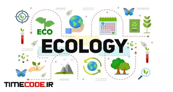 Ecology & Energy Typography Scenes