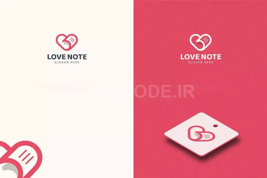 Love Note Logo Template