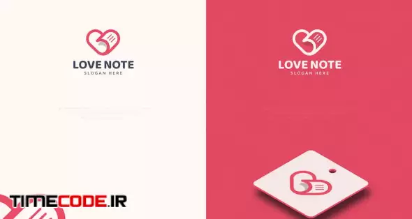 Love Note Logo Template