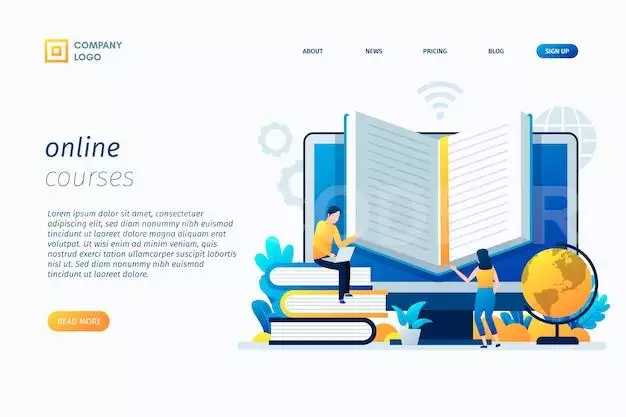 Online Courses Landing Page Template