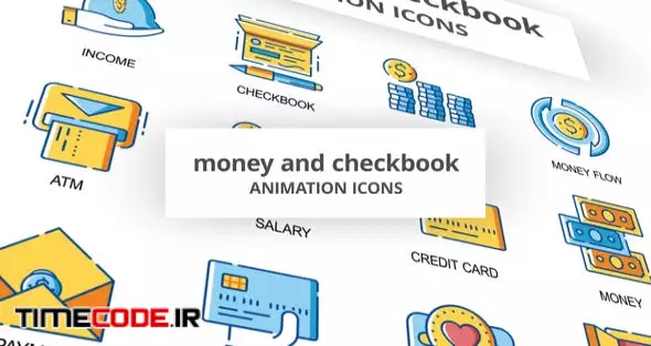 Money & Checkbook - Animation Icons
