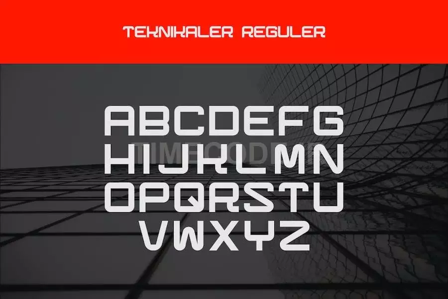 Teknikaler - Geometric Sans Serif Font