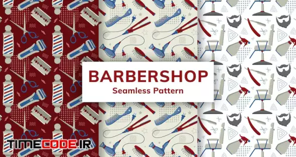 Barbershop Seamless Pattern