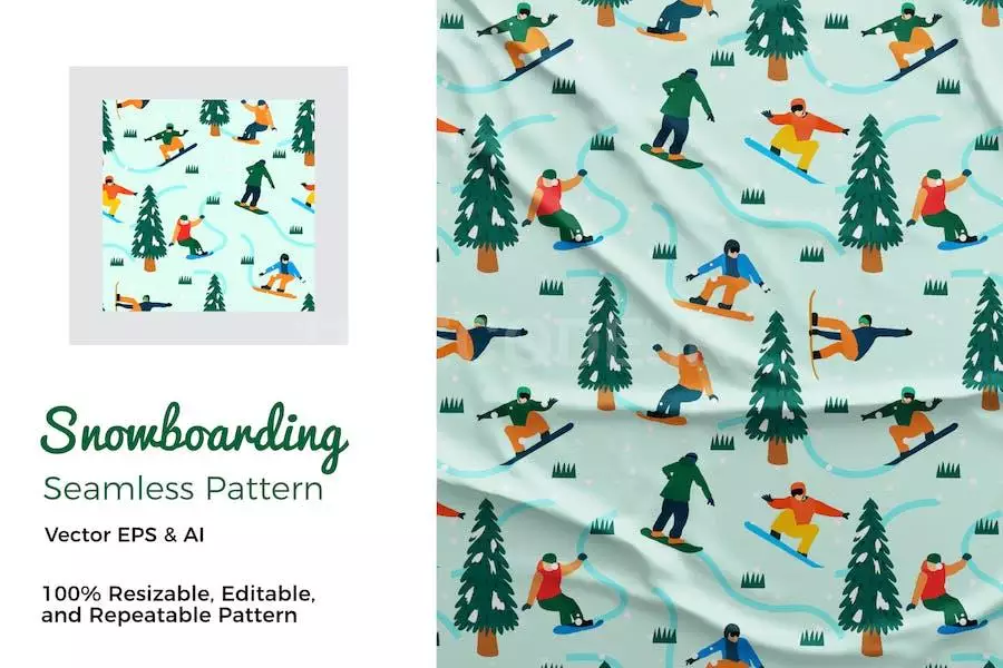 Snowboarding Pattern