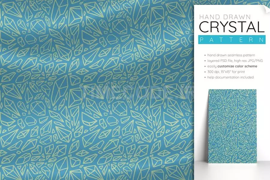 Crystal Pattern (Witchy Pattern Seamless)