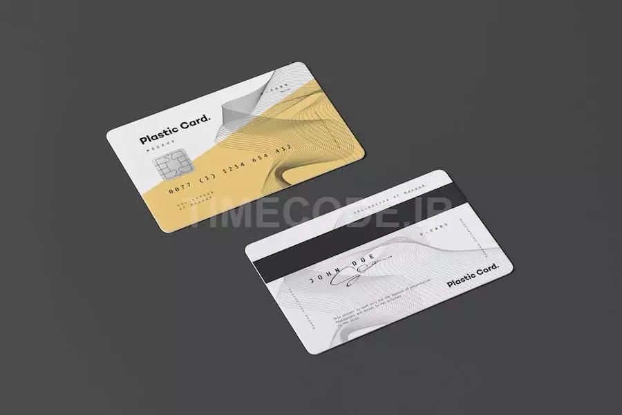 دانلود موکاپ کارت بانکی و اعتباری