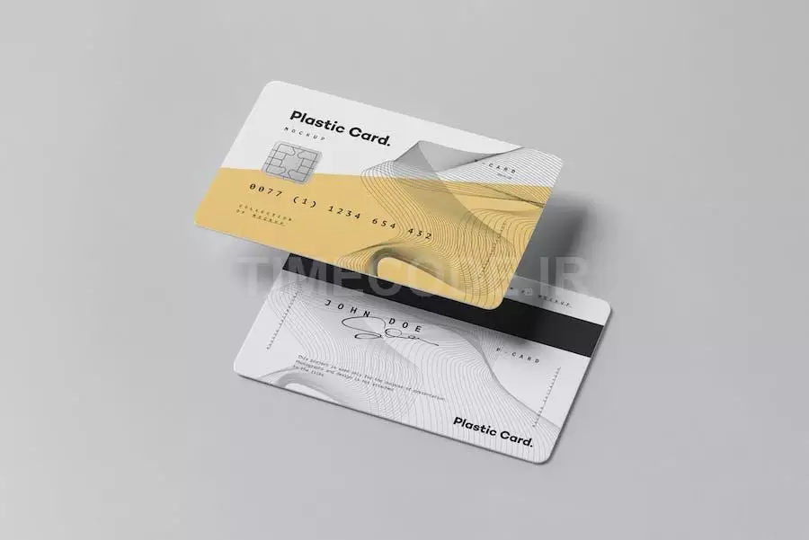 دانلود موکاپ کارت بانکی و اعتباری