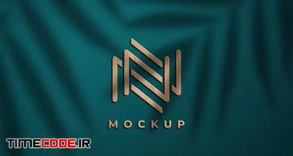 3d Wooden Logo Mockup Design