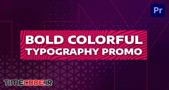 Bold Colorful Typography Promo | Mogrt