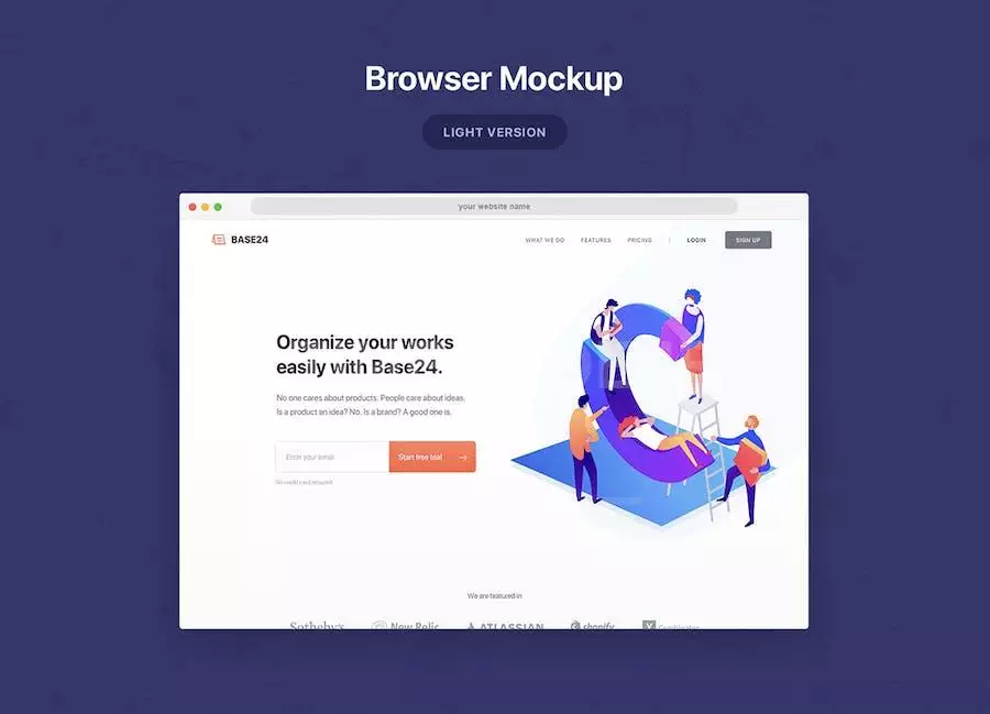 Website Browser Mockup 2.0