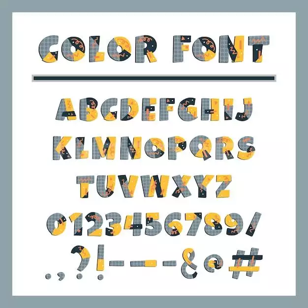 Papercut Vector Colorful Alphabet Cute Geometric Letters
