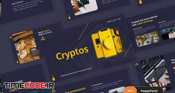 Cryptos - Cryptocurrency PowerPoint Template