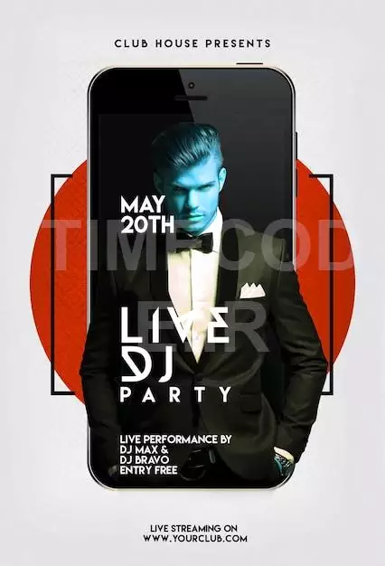 Party Flyer With Phone