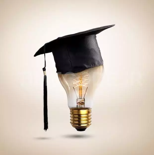 Congratulations Graduates Cap On A Lamp Bulb, Of Education.