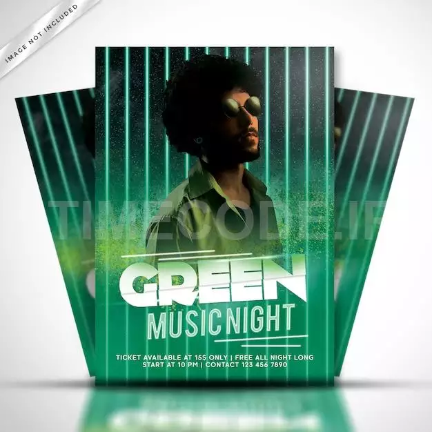 Green Party Music Poster Or Flyer Template