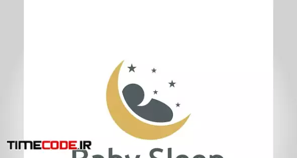 Moon Baby Sleep Logo Design Night Star