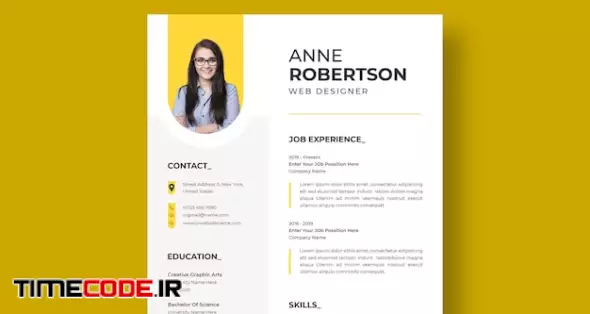 Professional Modern And Minimal Resume Or Cv Template