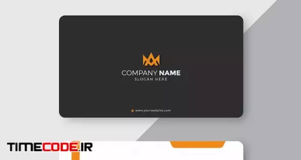 Orange Business Card Design