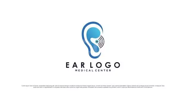 Ear Care Logo Design Template With Creative Element 