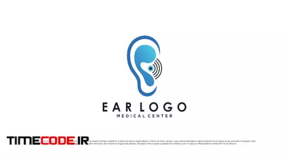 Ear Care Logo Design Template With Creative Element 