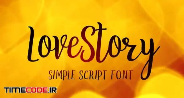 LoveStory - Gentle Script Font