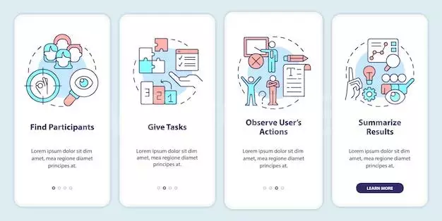 Usability Testing Plan Onboarding Mobile App Screen